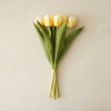 Real Touch Hybrid Tulip Bundle | Pale Yellow