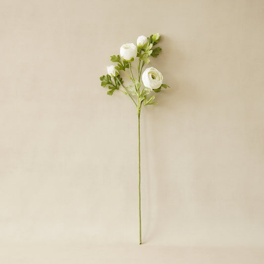 Real Touch Ranunculus Stem | White