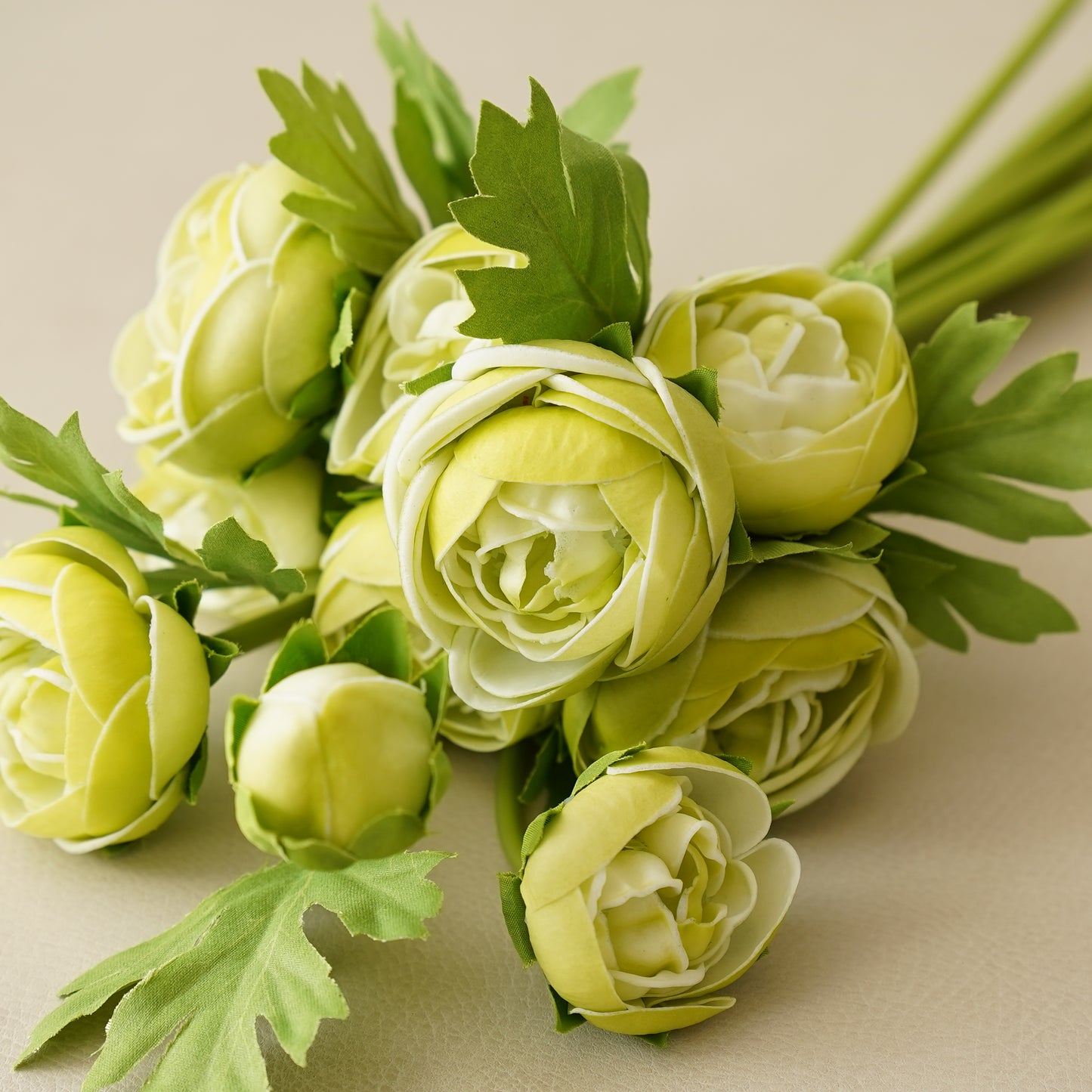 Real Touch Ranunculus Bunch | Spring Green