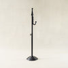 Adjustable Finial Wreath Stand | Black Metal