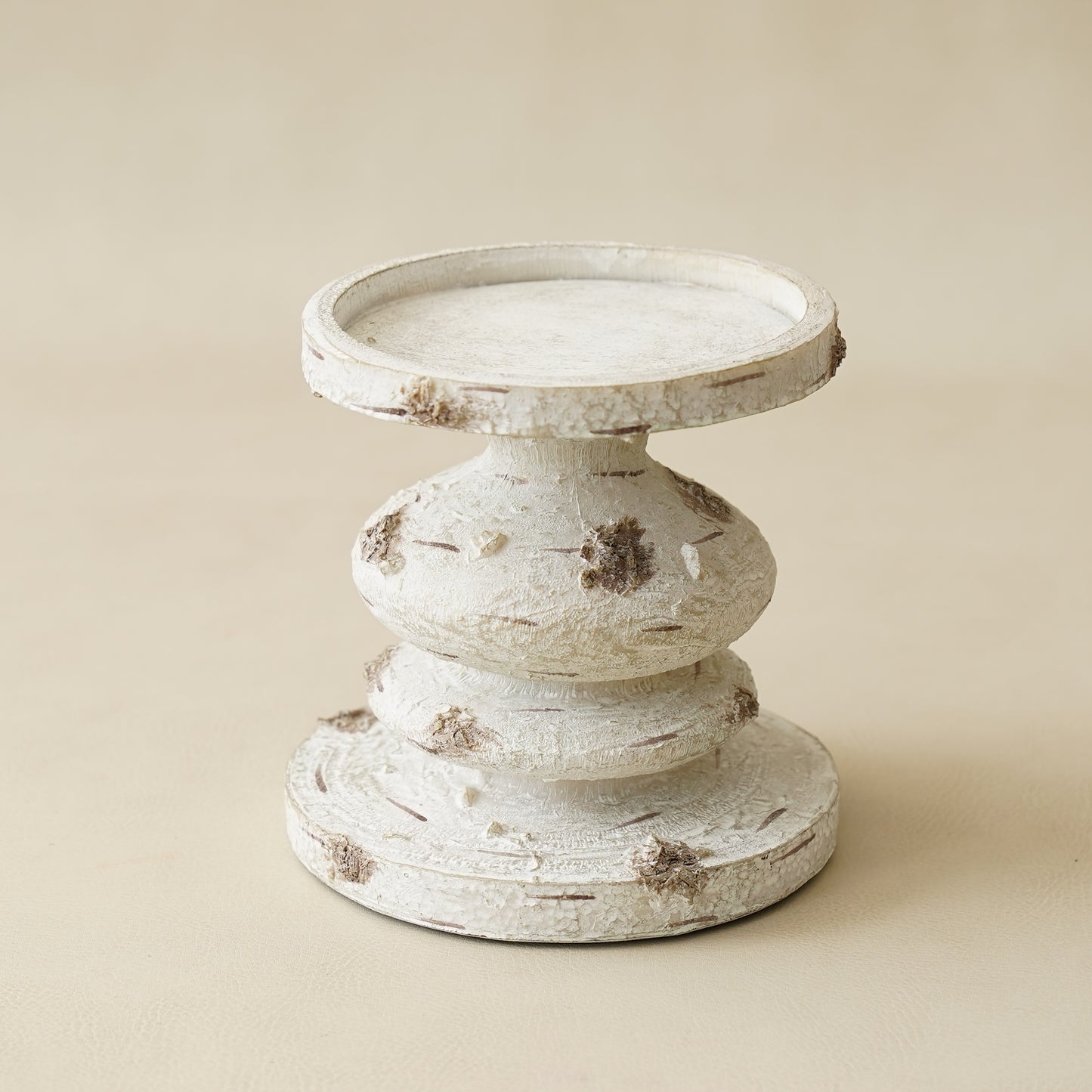 Resin Birch Candle Holder