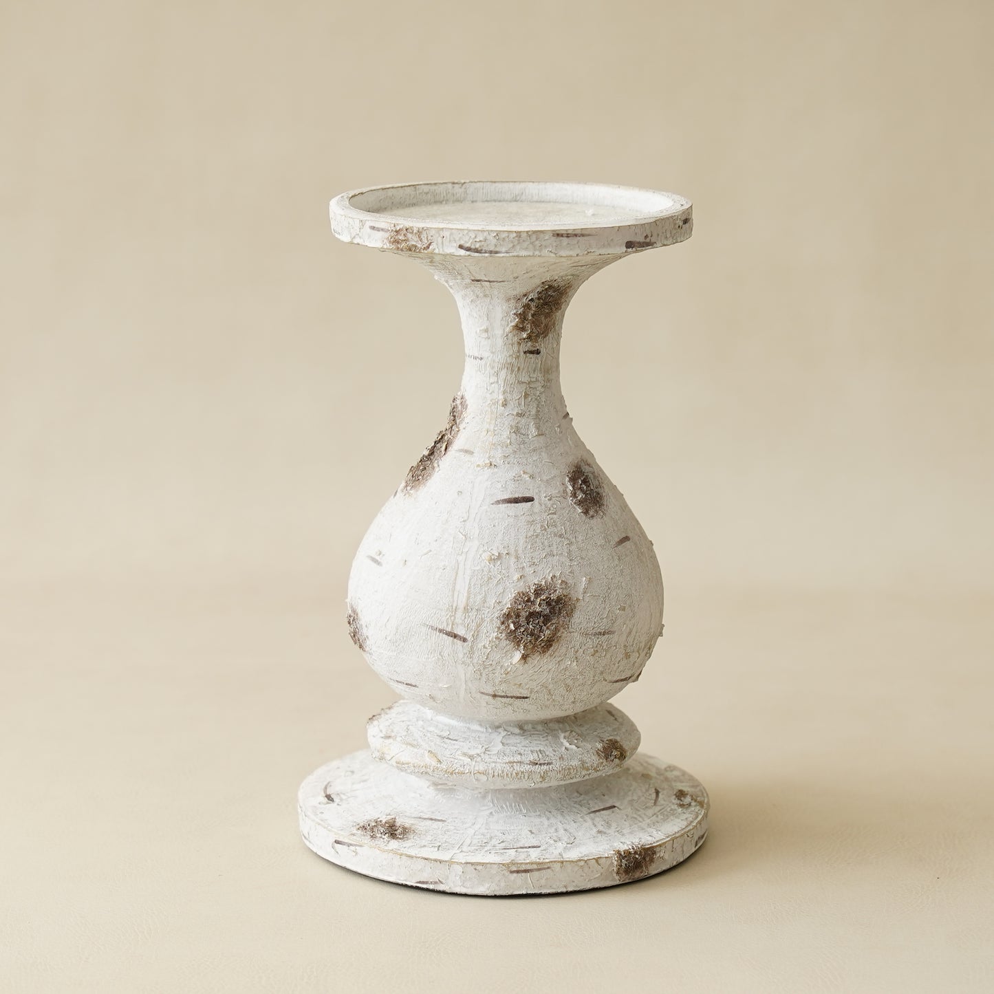 Resin Birch Candle Holder