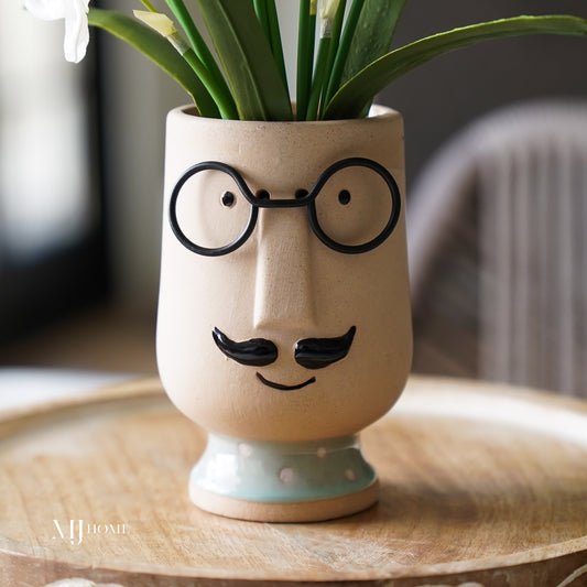 Señor Mustache Head Planter