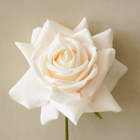 Real Touch White Duchess Rose Stem | Bundle of 3