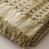Cotton Waffle Weave Throw Blanket | Sage
