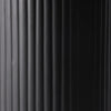 Matte Black Ribbed Vase