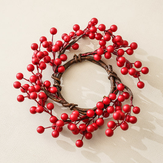 Weatherproof Berry Candle Ring