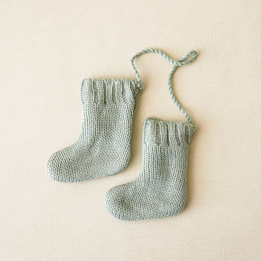 Blue Knit Stocking Ornament