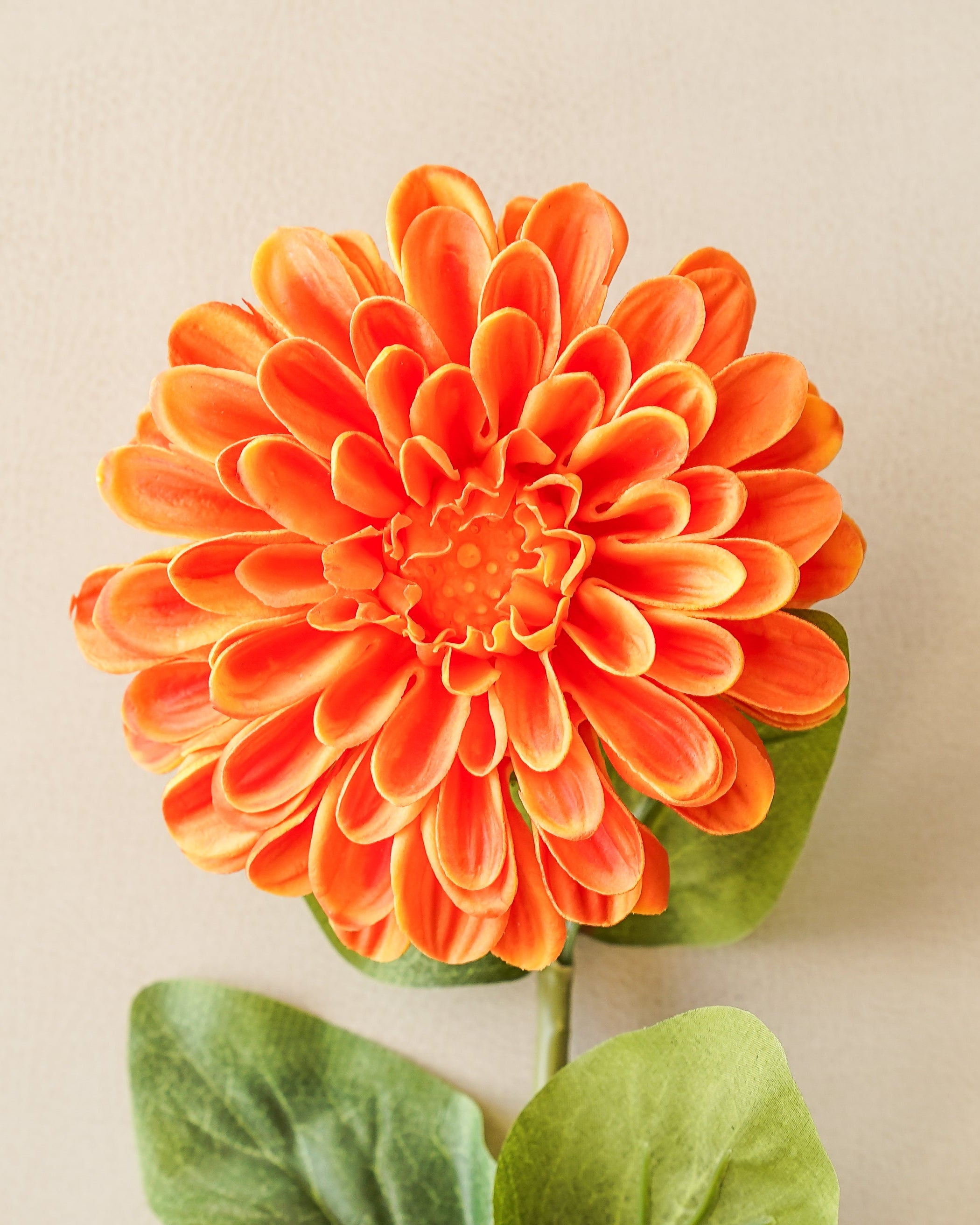 Real Touch Zinnia Bloom | Orange