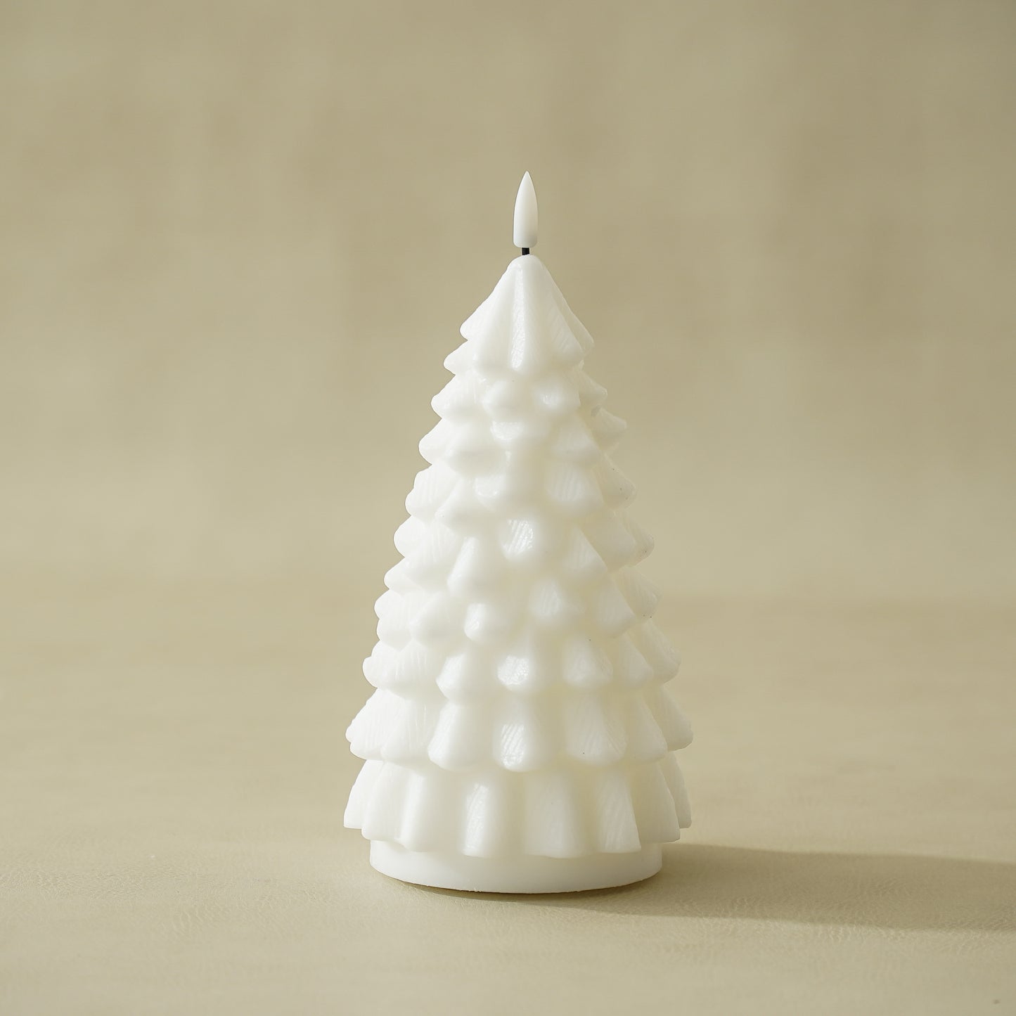 White Flameless Holiday Tree Candles