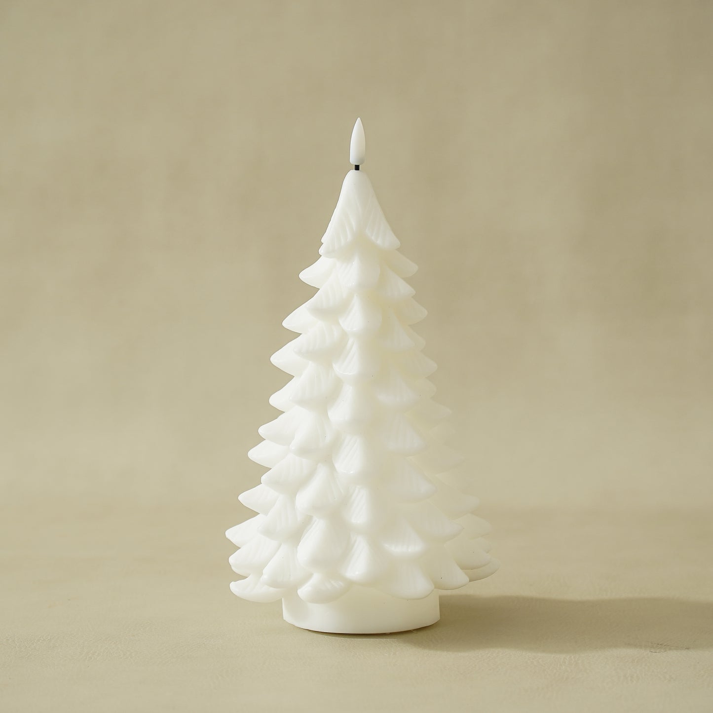 White Flameless Holiday Tree Candles