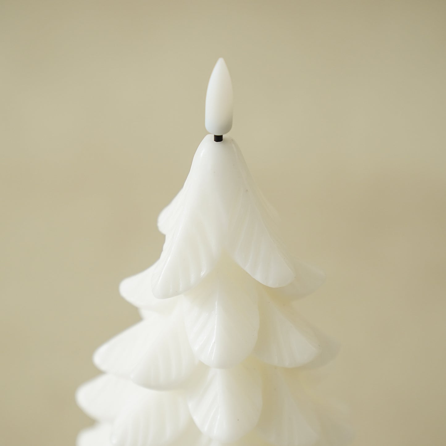 White Flameless Holiday Tree Candles