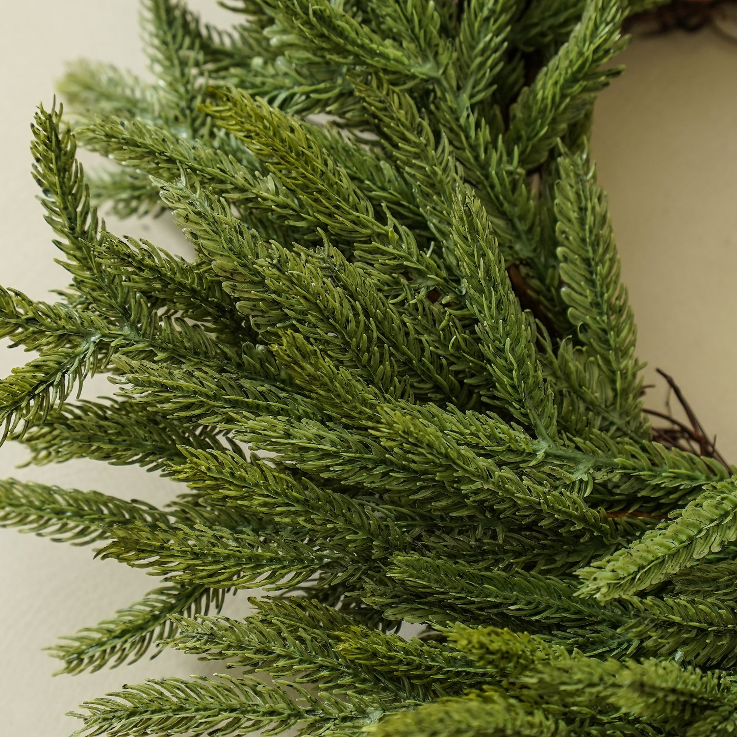 Real Touch Blissful Norfolk Pine Wreath | Small