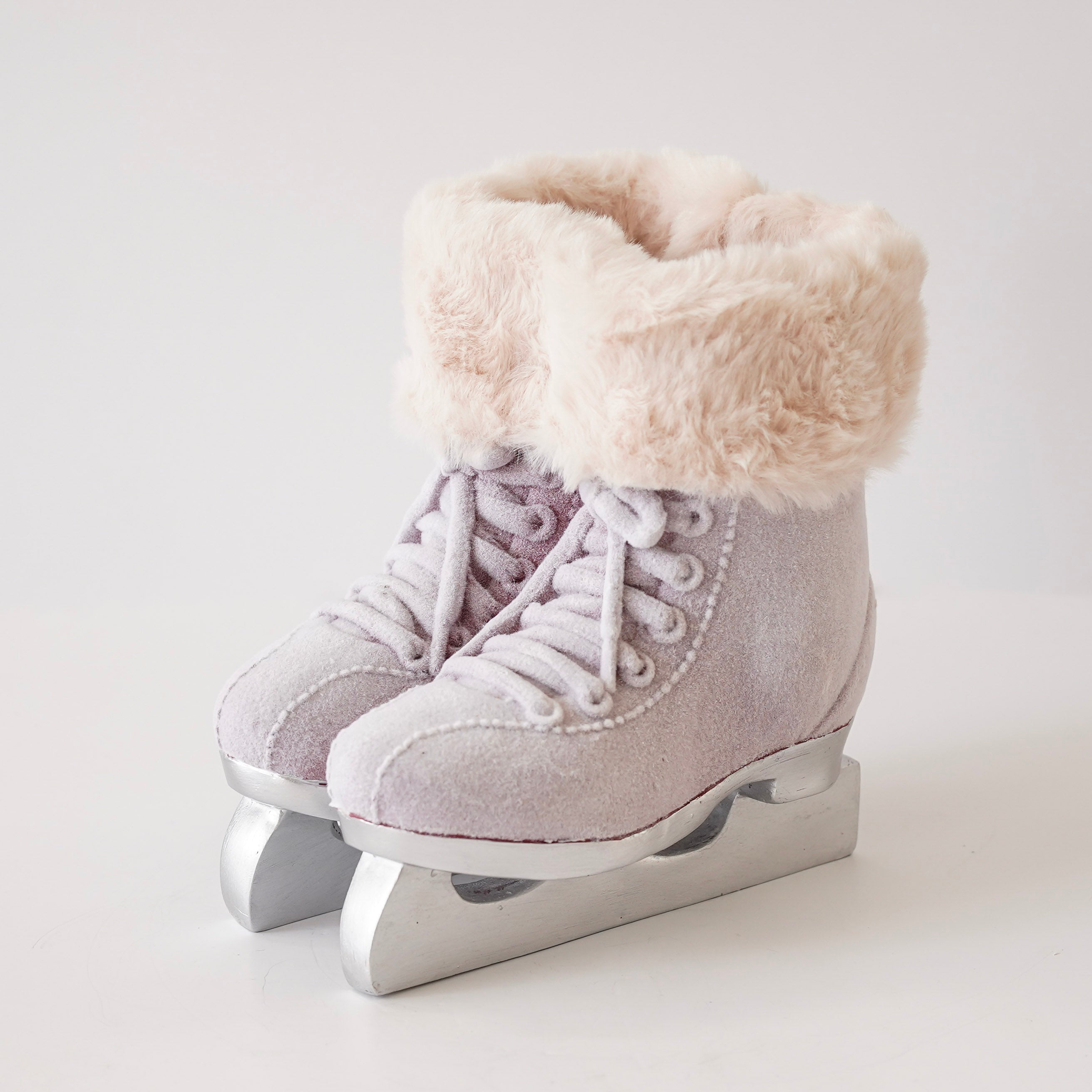 Fuzzy Pink Ice Skates