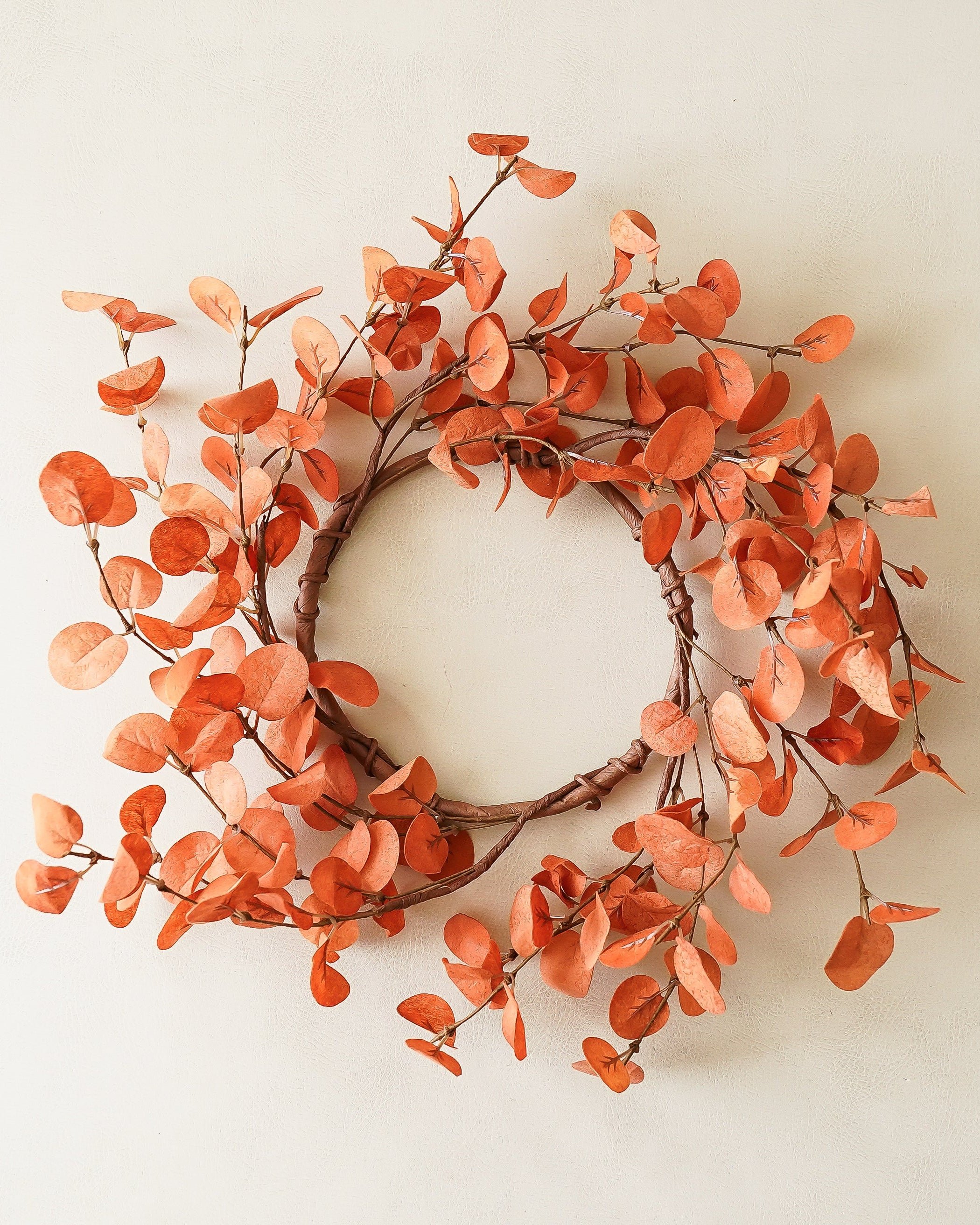 Burnt Orange Penny Eucalyptus Candle Ring