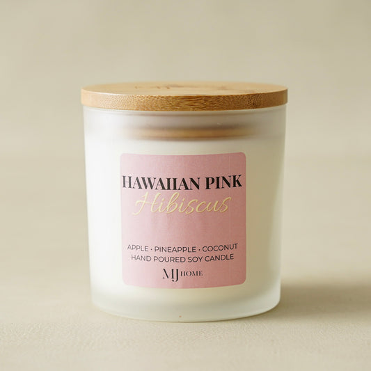 Hawaiian Pink Hibiscus Soy Candle