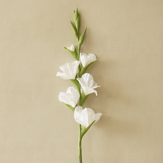 Real Touch Gladiolus Stem | White