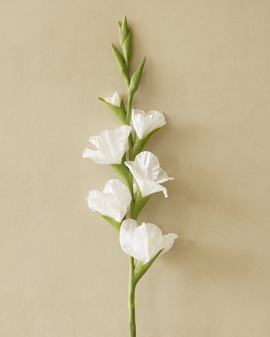 Real Touch Gladiolus Stem | White