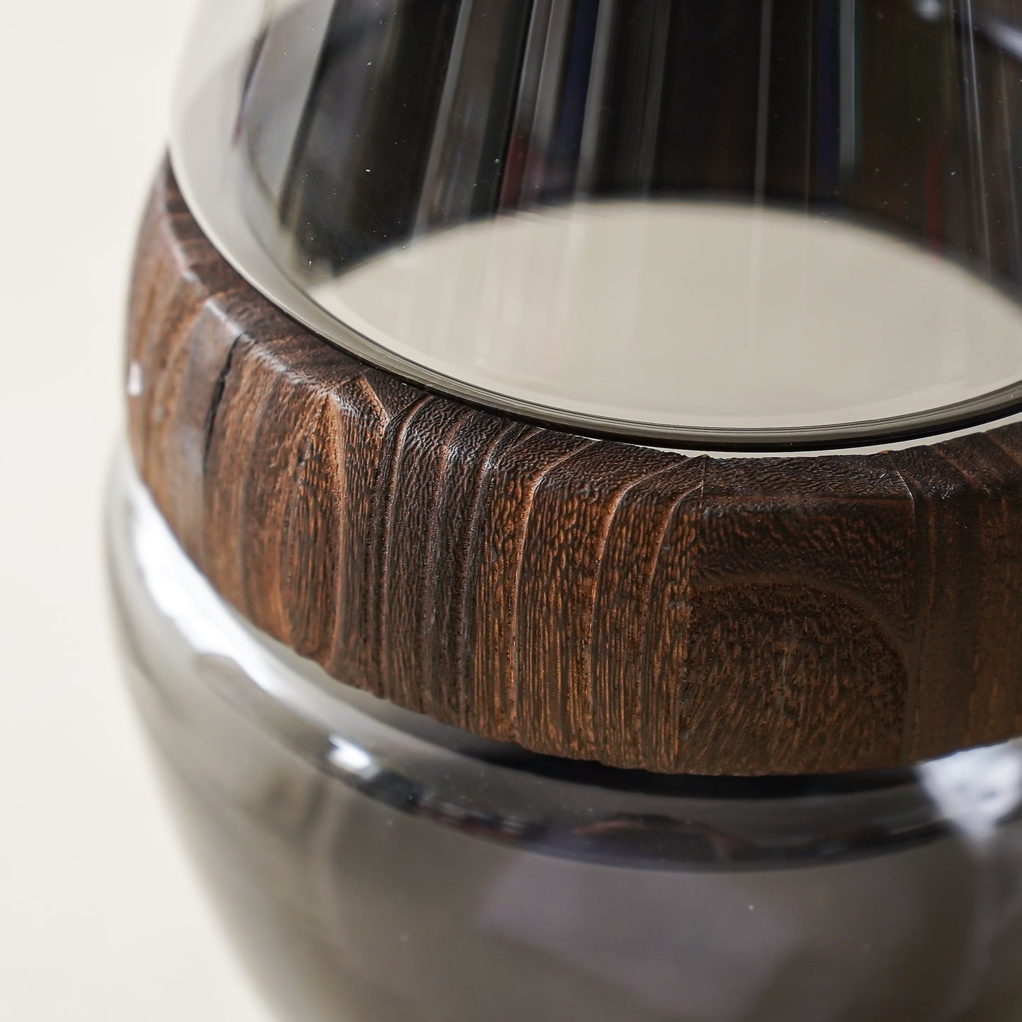 Matilda Glass & Wood Vase