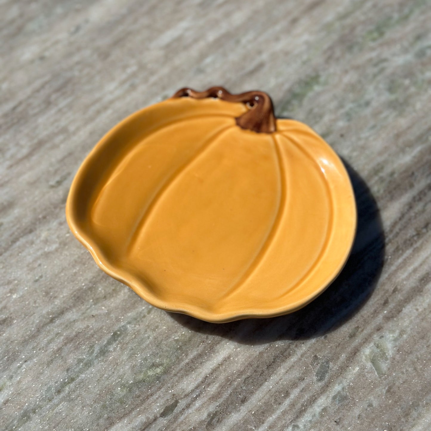 Ceramic Pumpkin Dish