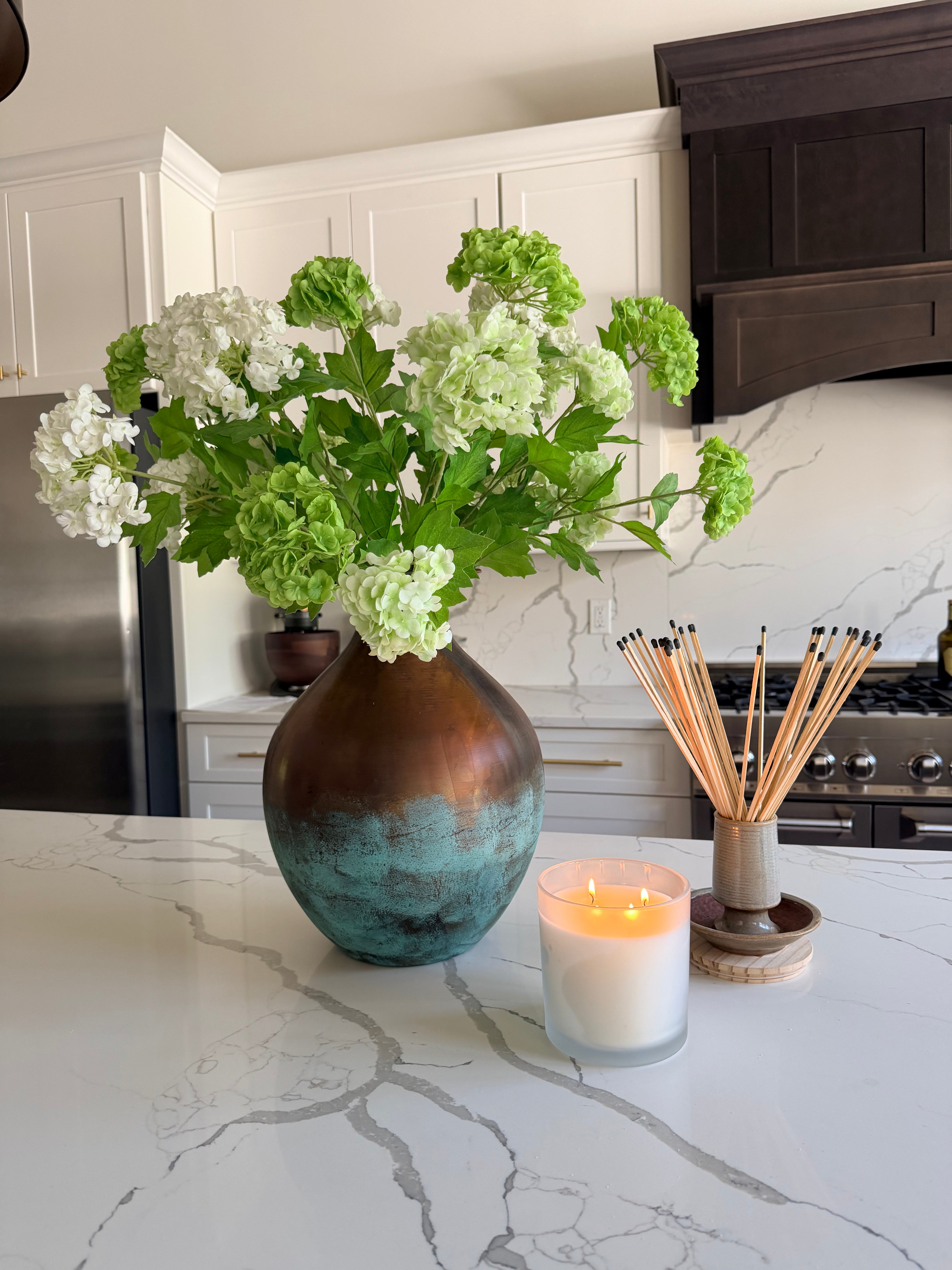 Real Touch White Snowball Hydrangea