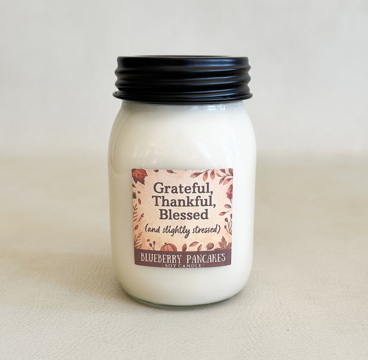 Slightly Stressed | Blueberry Pancakes | Mason Jar