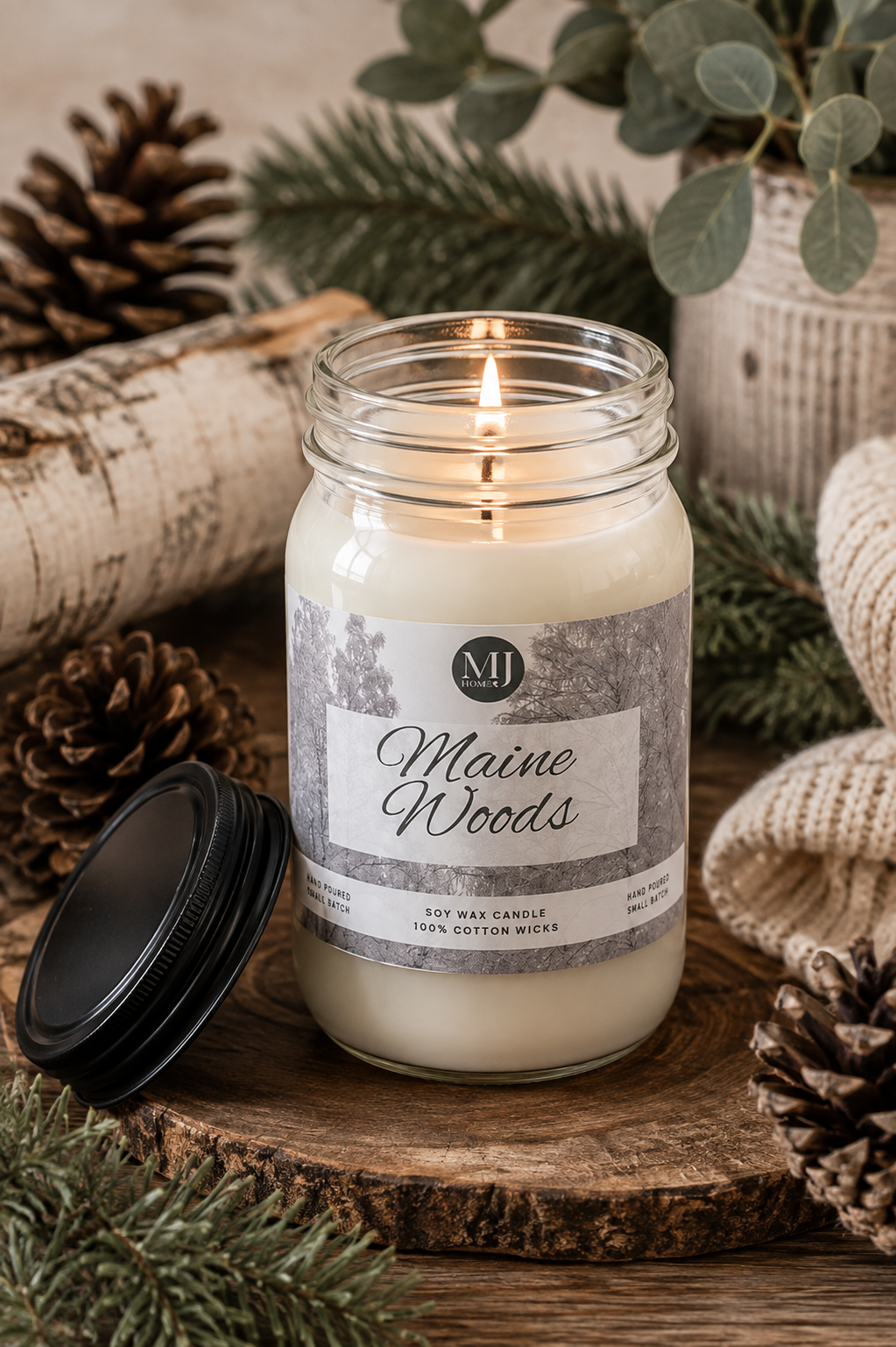 Maine Woods | Mason Jar Candle