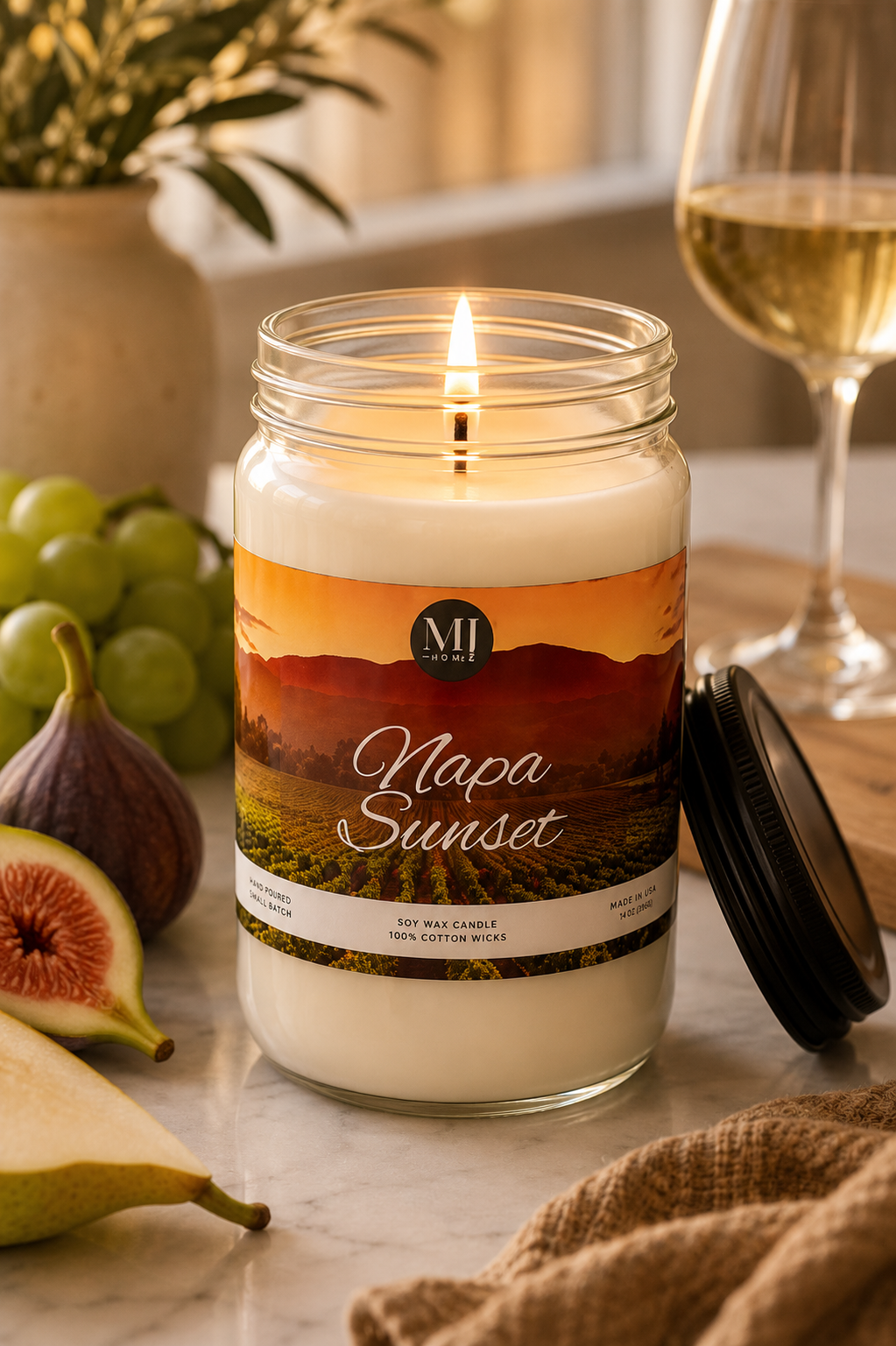 Napa Sunset | Mason Jar Candle