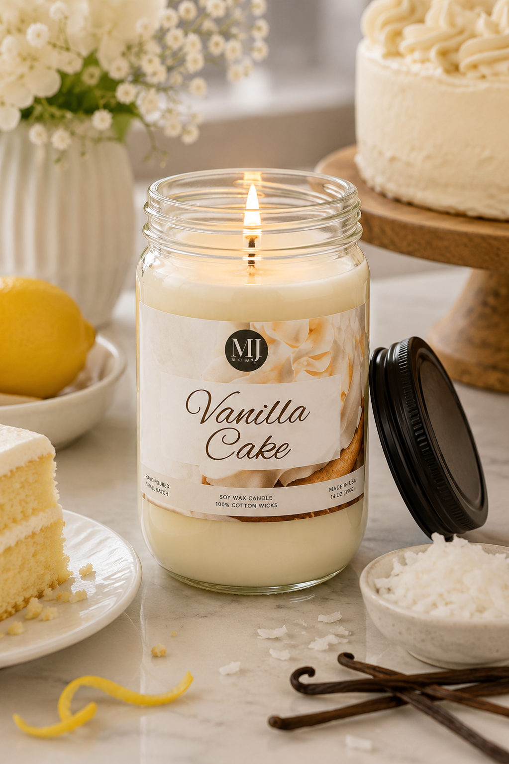 Vanilla Cake | Mason Jar Candle