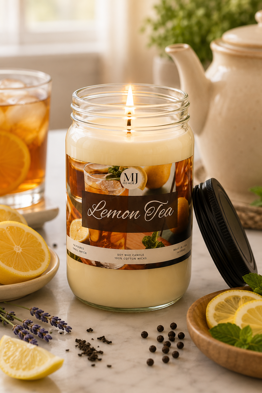 Lemon Tea | Mason Jar Candle