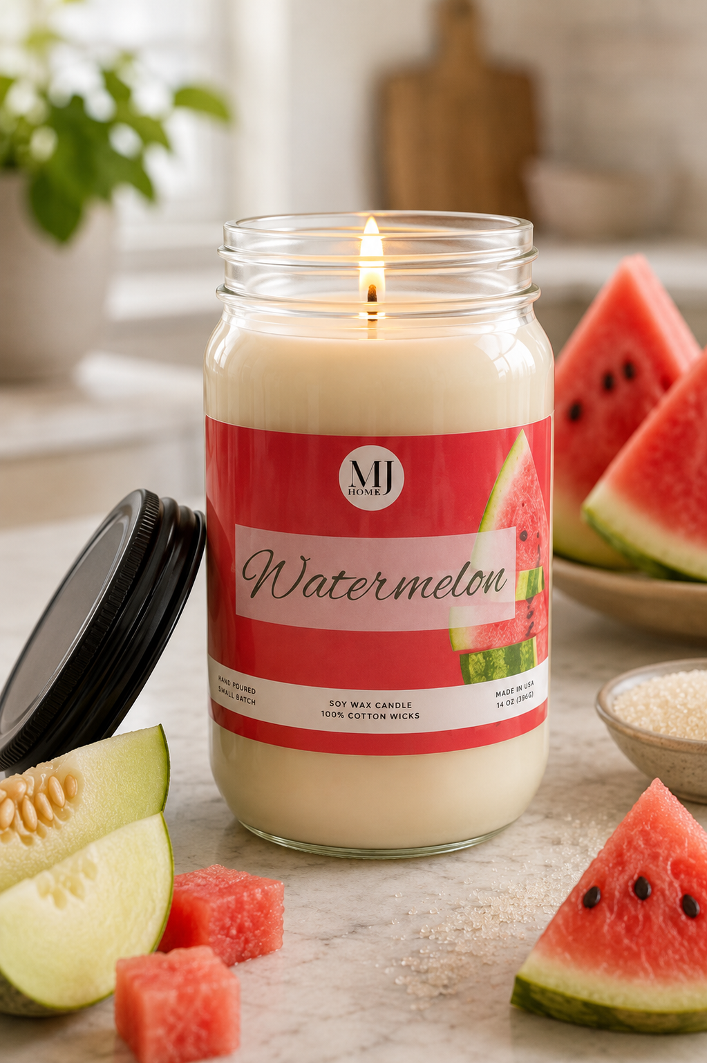 Watermelon | Mason Jar Candle