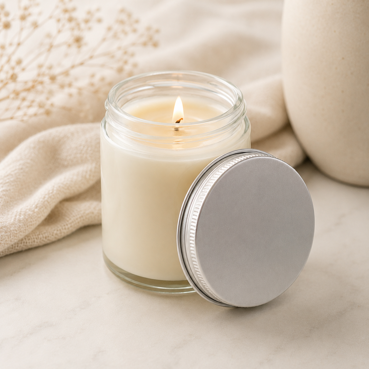 Luxury Coconut Apricot Votive Candle