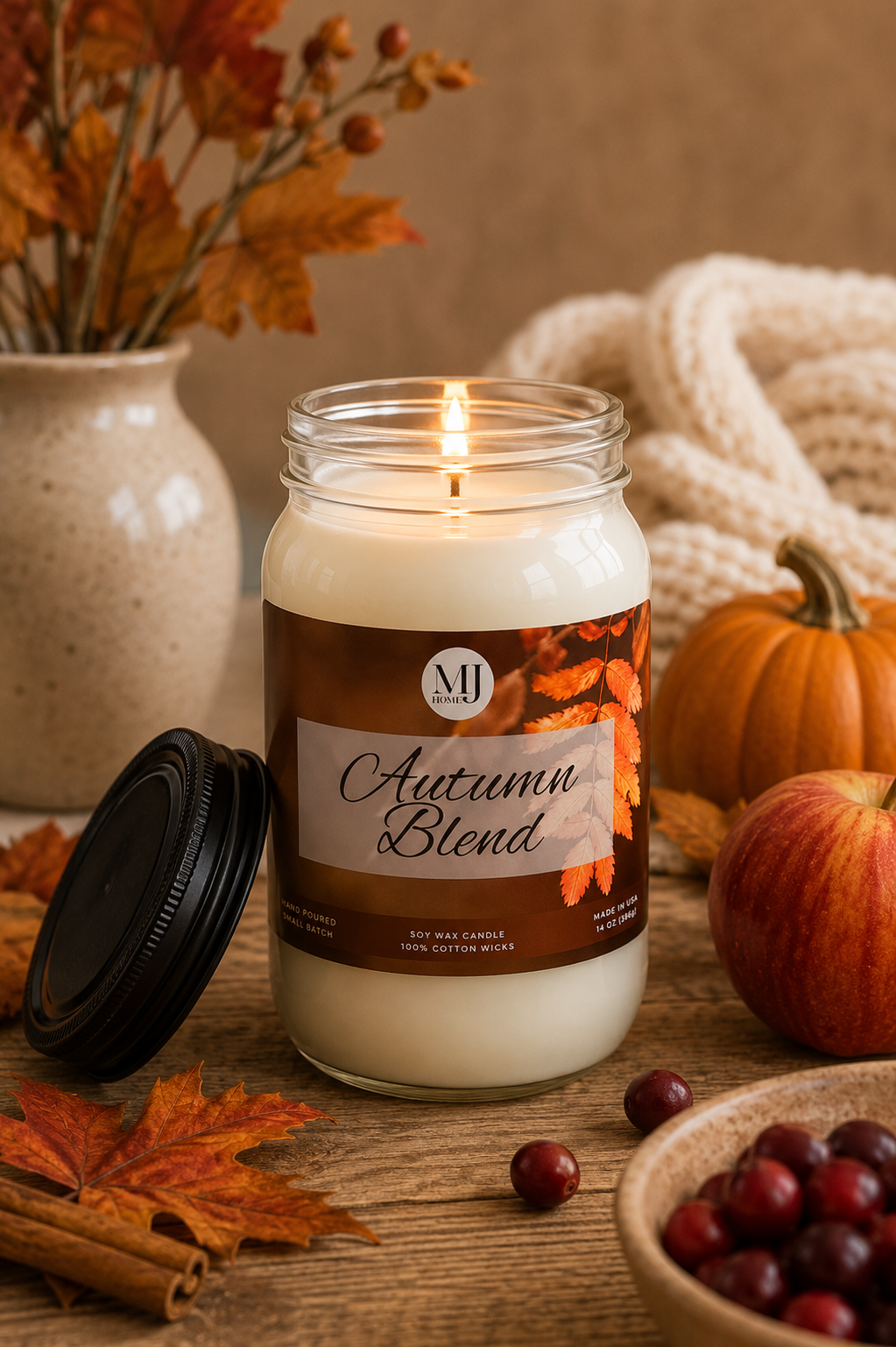 Autumn Blend | Mason Jar Candle