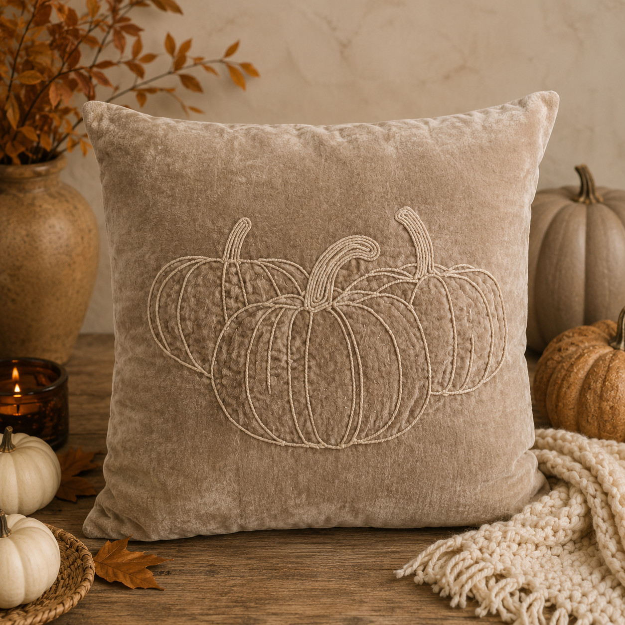 Heirloom Velvet Pumpkin Pillow | PRE ORDER*
