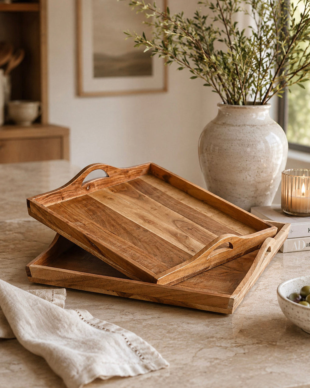 Acacia Wood Tray