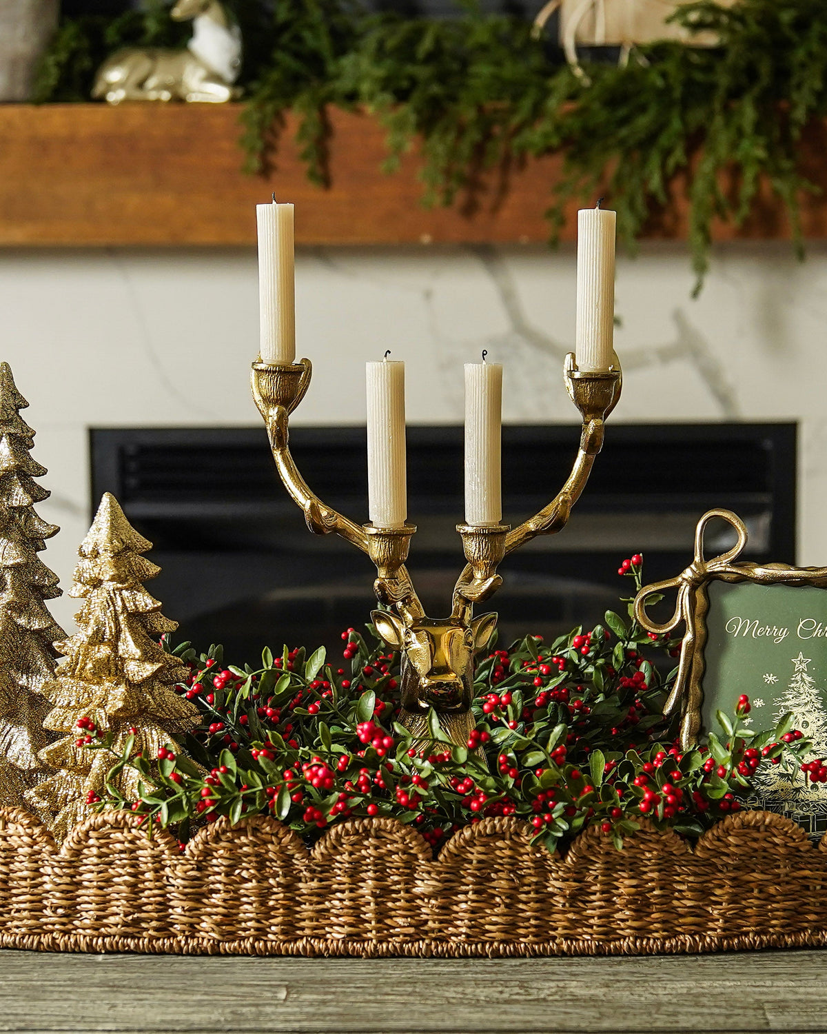 Golden Christmas Styled Look