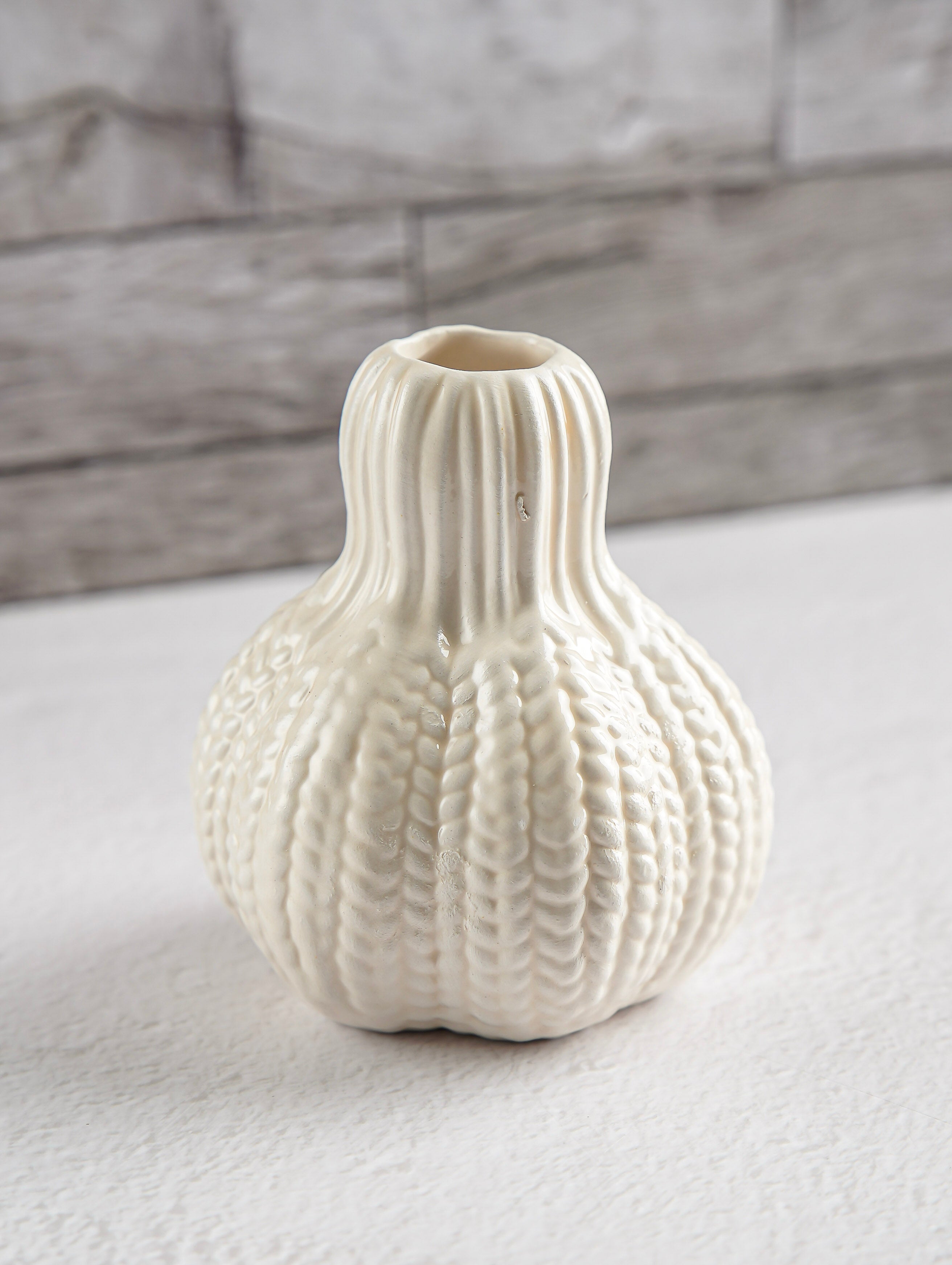 Porcelain Gourd Bud Vase