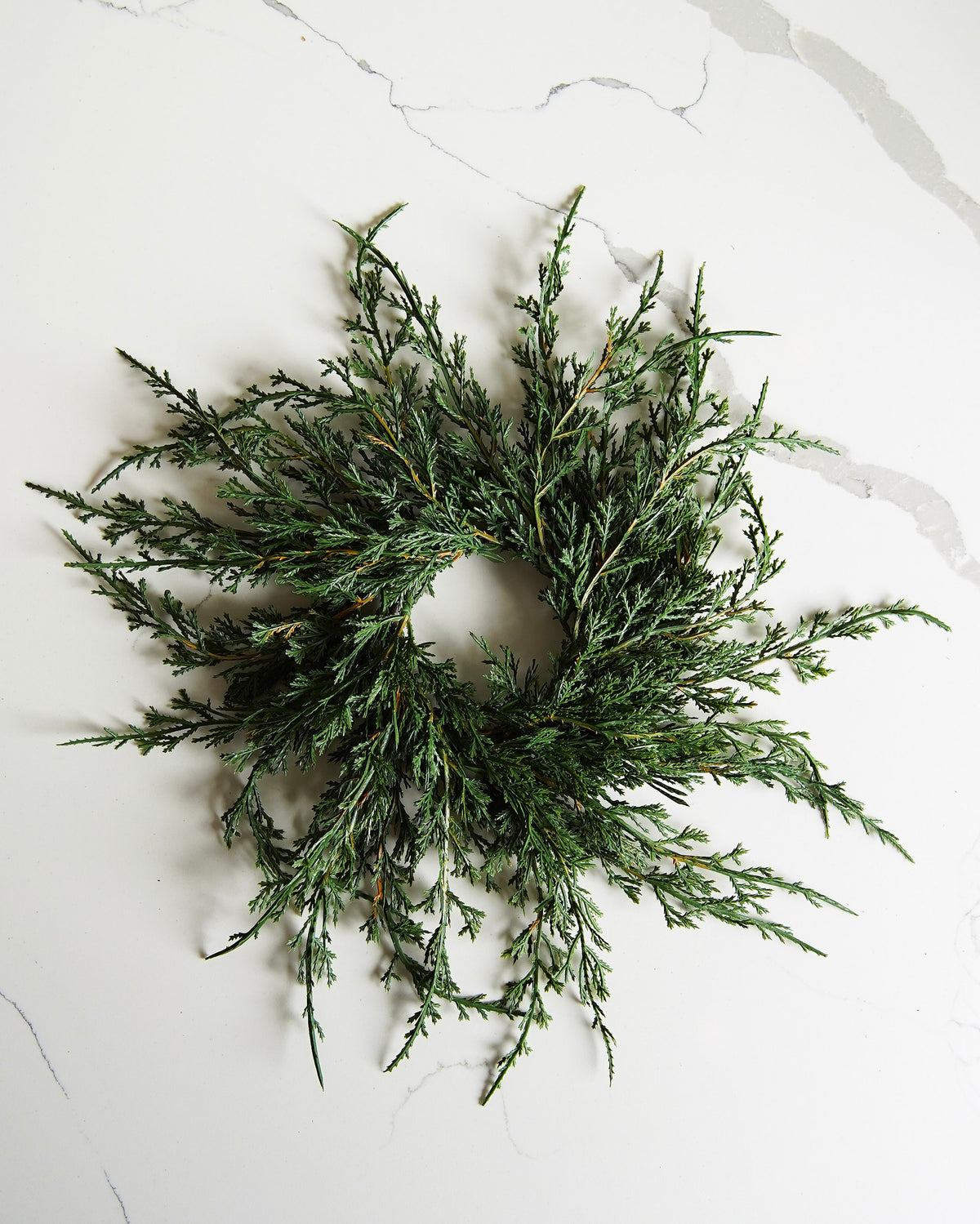 Draping Evergreen Candle Ring