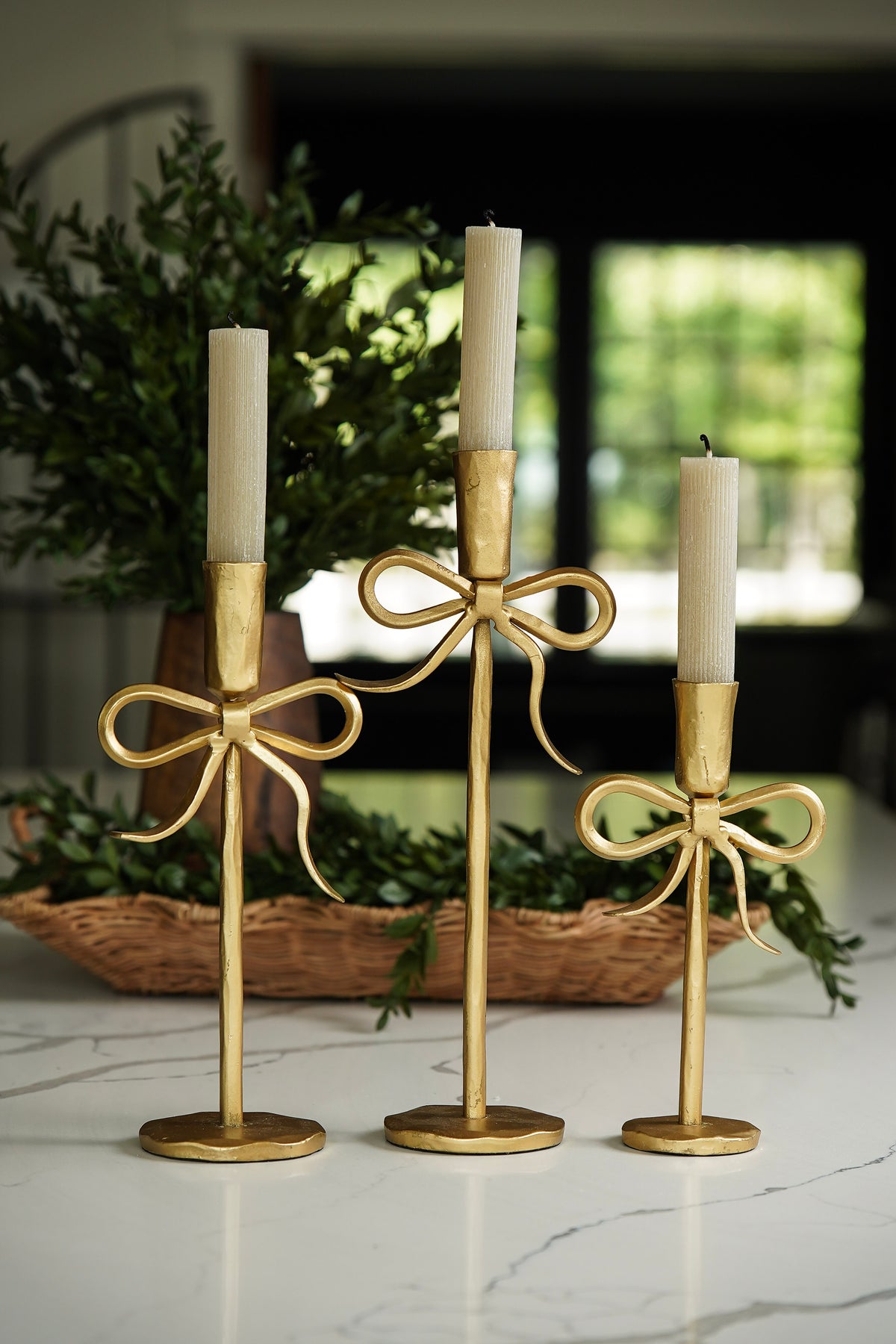 Evergreen & Gold Styled Look
