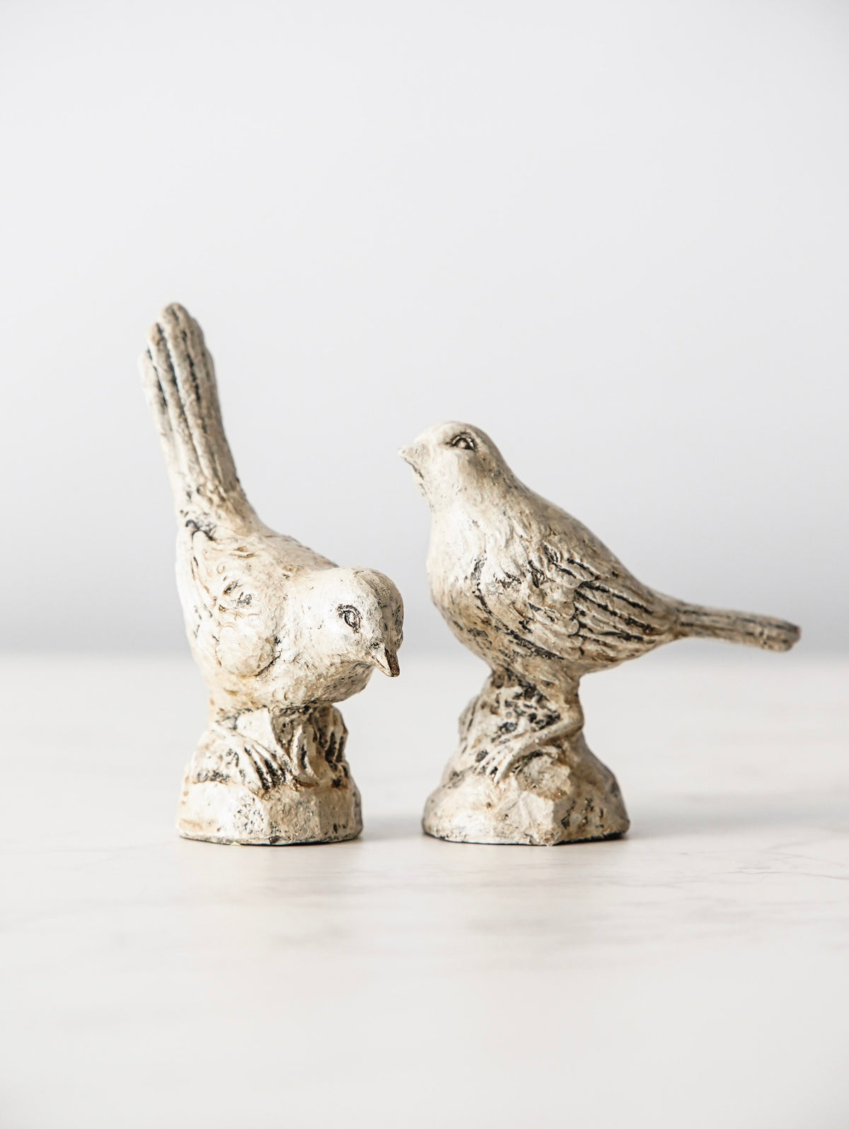 Antique Stone-Look Bird Set
