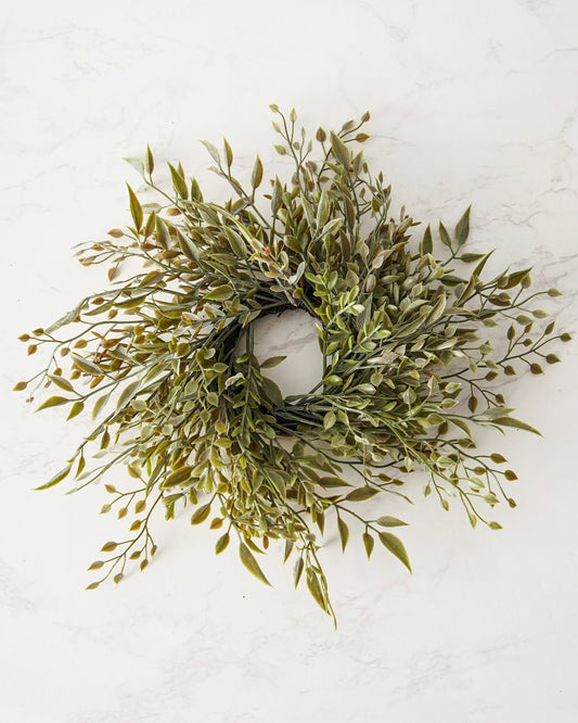 Mixed Sage Votive Candle Ring