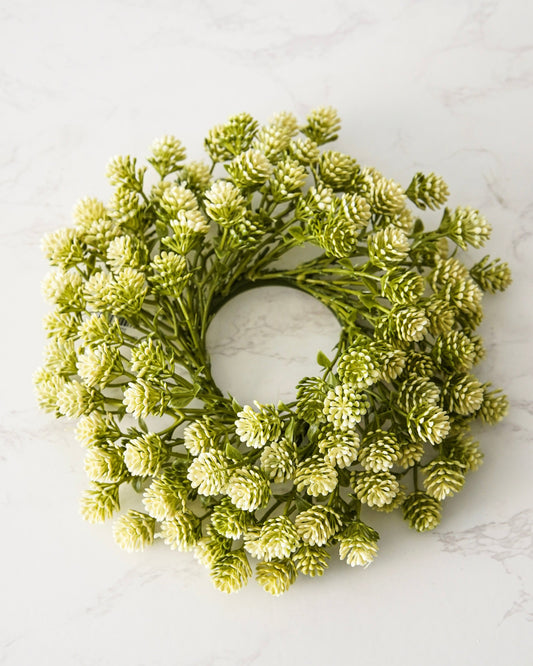 Willow Buds Candle Ring | Spring Green