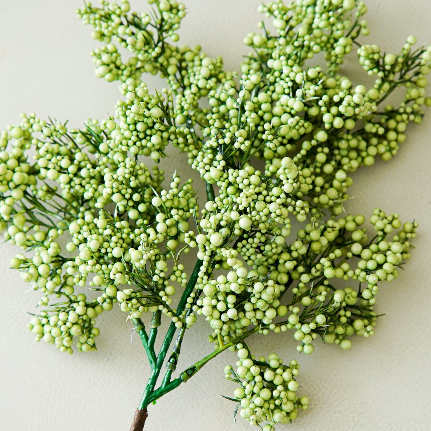 Green Mini Berries Stem | Lush Texture for Any Season