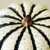 Oversized Striped Faux Pumpkin