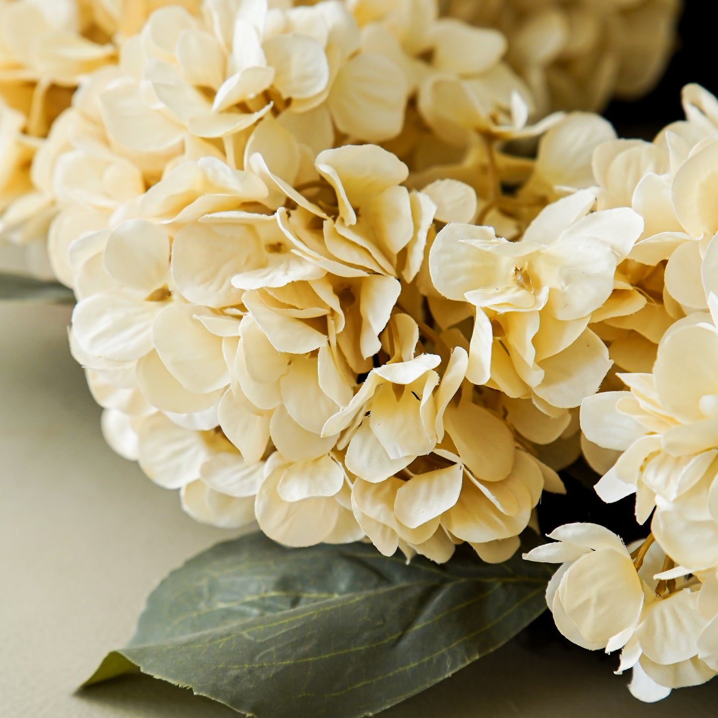 Ivory Faux Hydrangea Grapevine Wreath