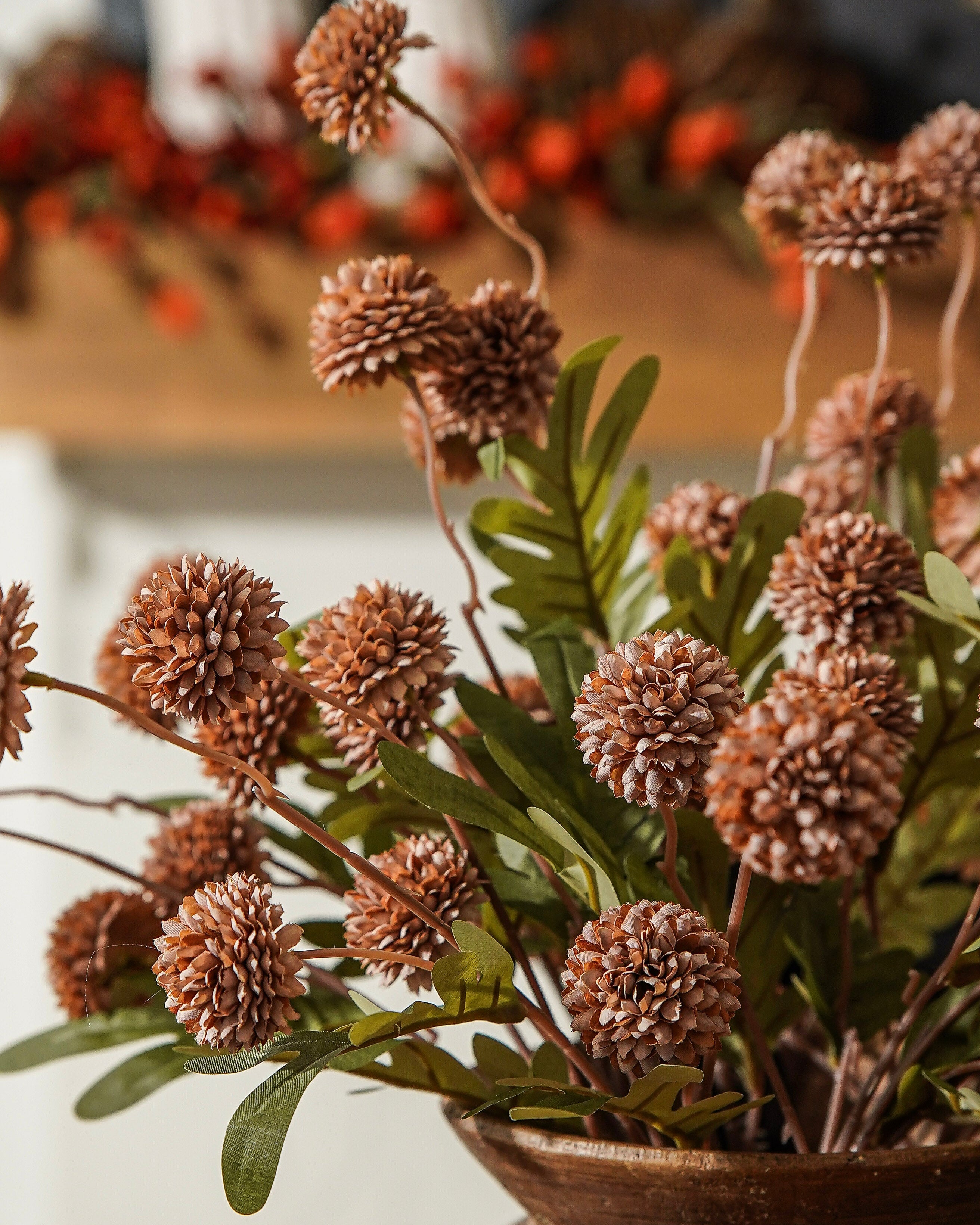 Taupe Fall Thistle Stem Bunch