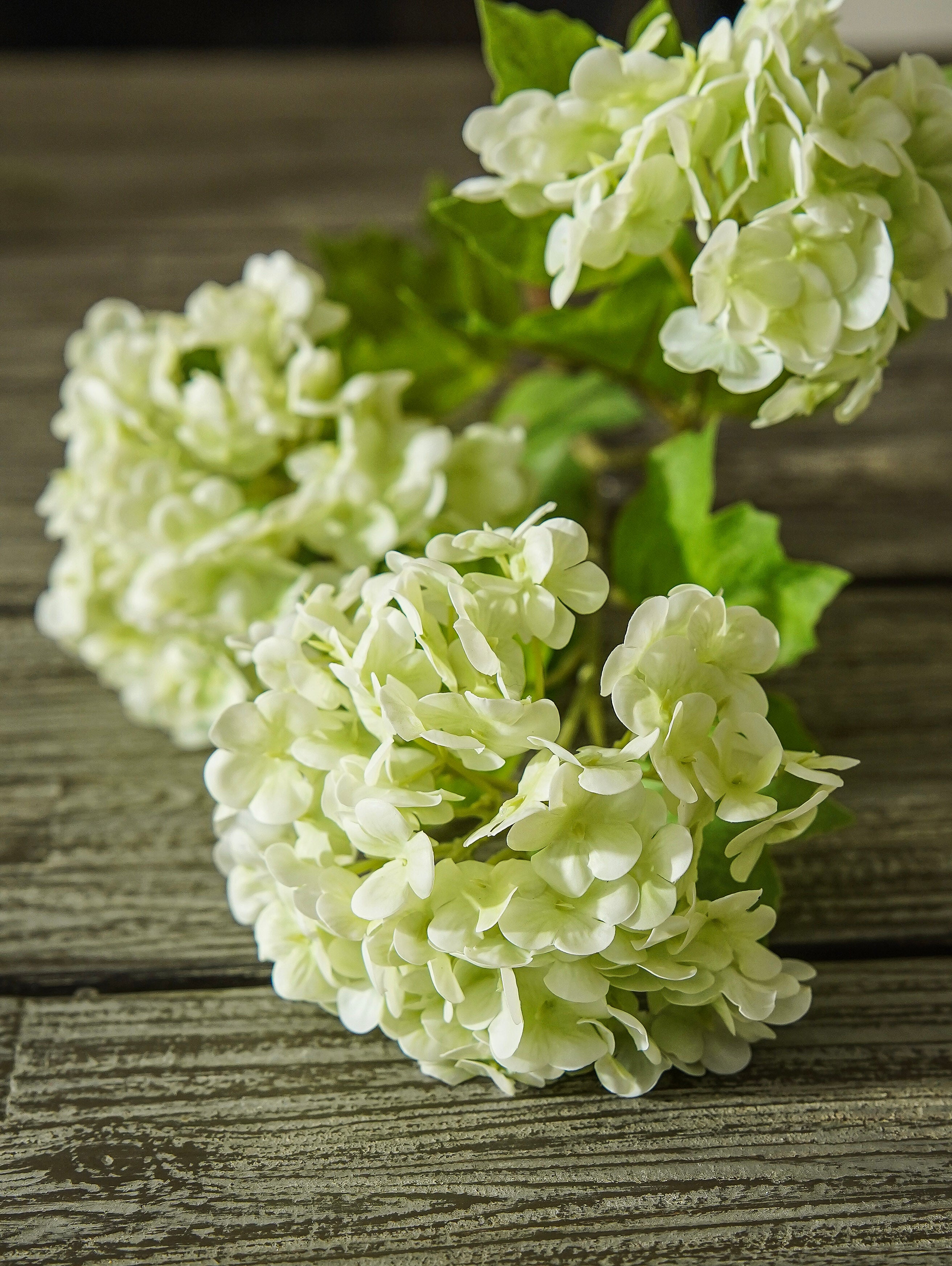 Real Touch Spring Green Snowball Hydrangea