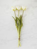 Real Touch Tulip Bouquet | White