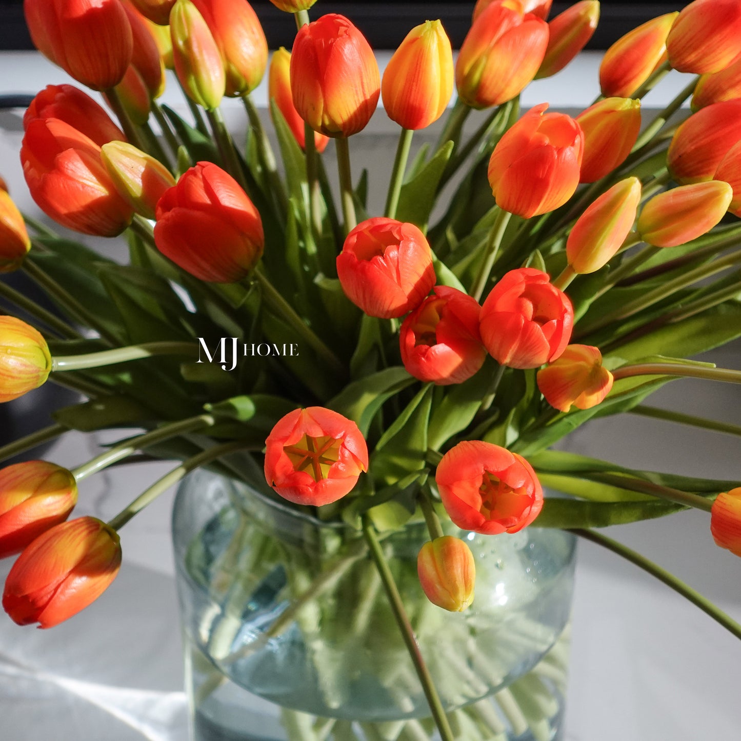 Blooming Real Touch Tulip Bunch