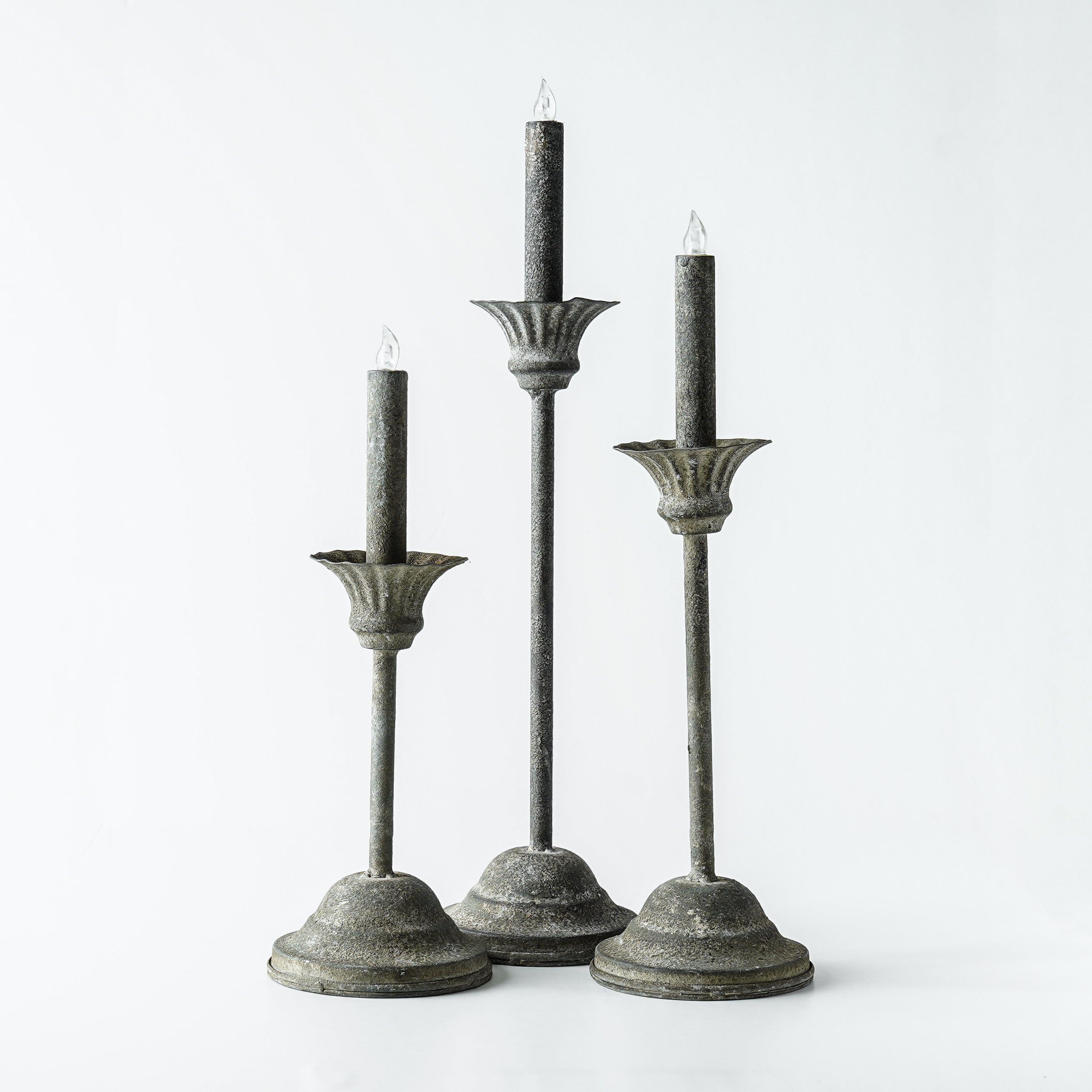 Ester Iron Taper Candle Holder